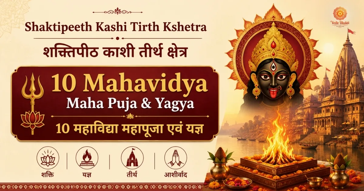 Shaktipeeth Kashi pilgrimage area 10 Mahavidya Mahapuja and Yagya